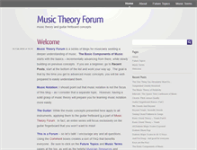 Tablet Screenshot of musictheoryforum.com